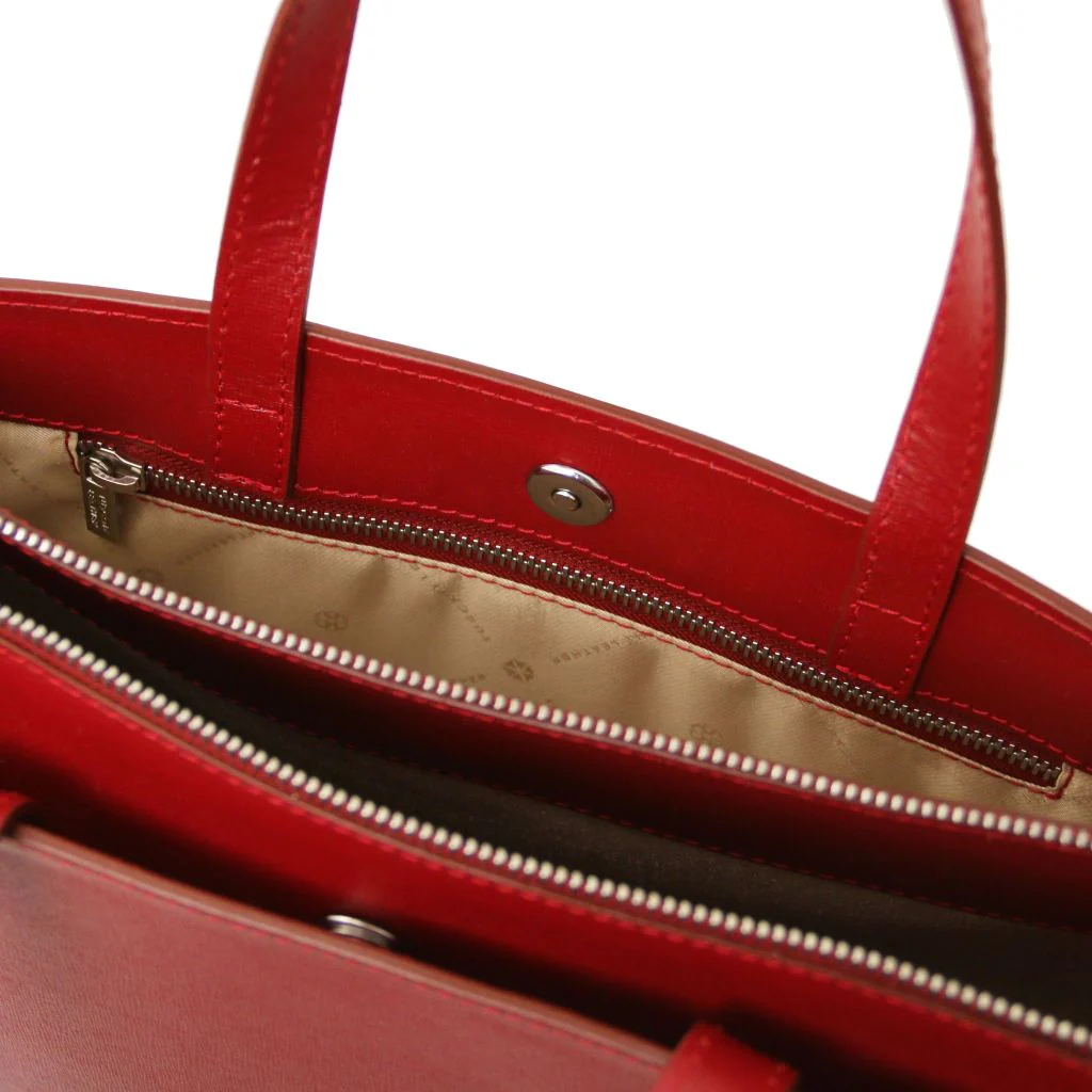 Palermo - Saffiano Leather Briefcase 3 Compartments For Women (TL141369) - Image 8