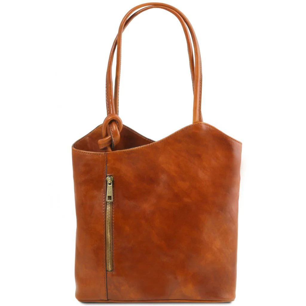 Patty - Leather Convertible Backpack Shoulderbag (TL141497) - Image 11