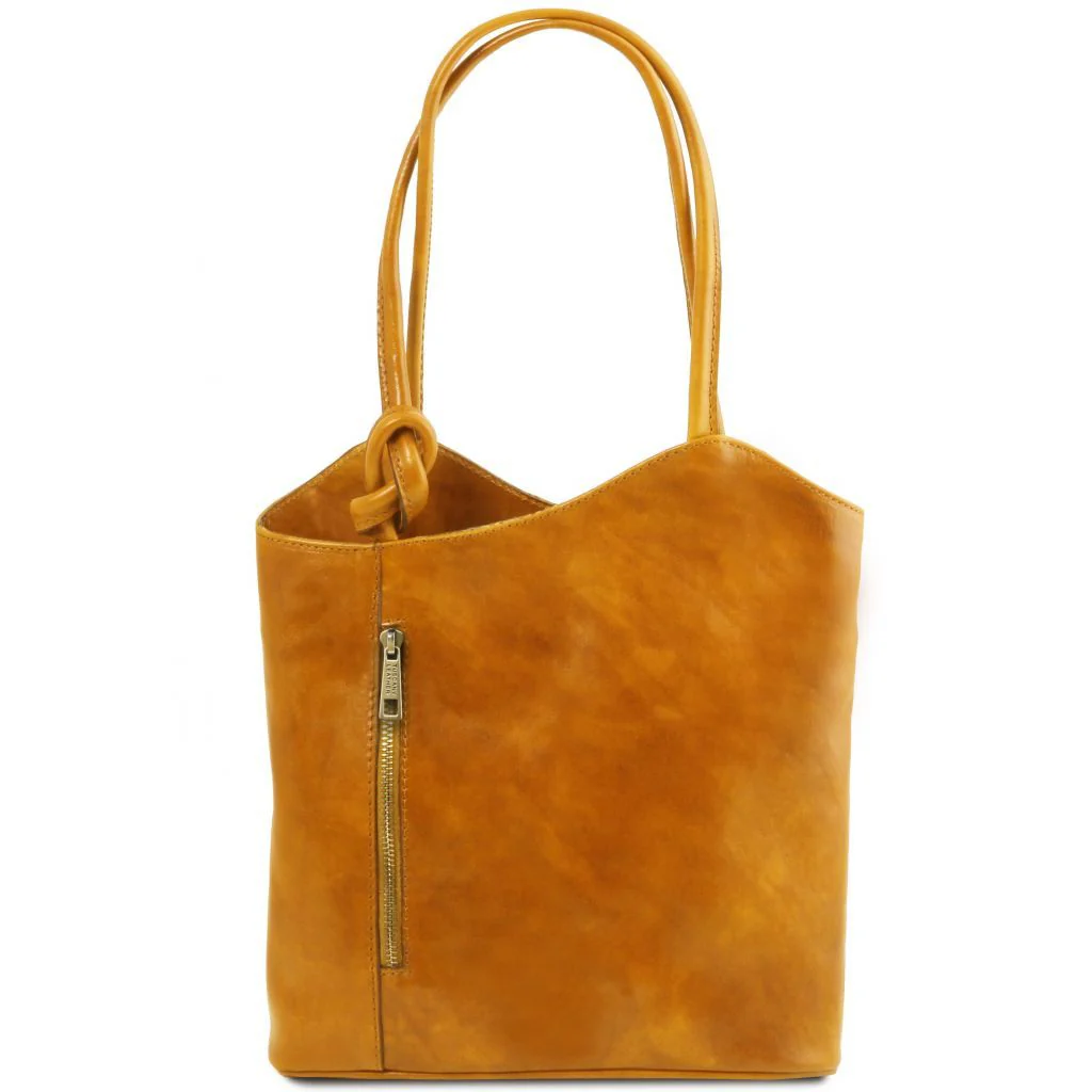 Patty - Leather Convertible Backpack Shoulderbag (TL141497) - Image 9