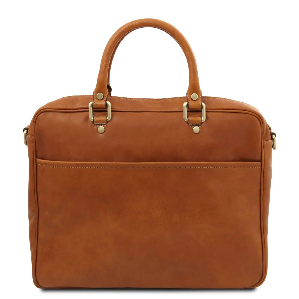 Pisa - Leather Laptop Briefcase With Front Pocket (TL142427) - Image 4