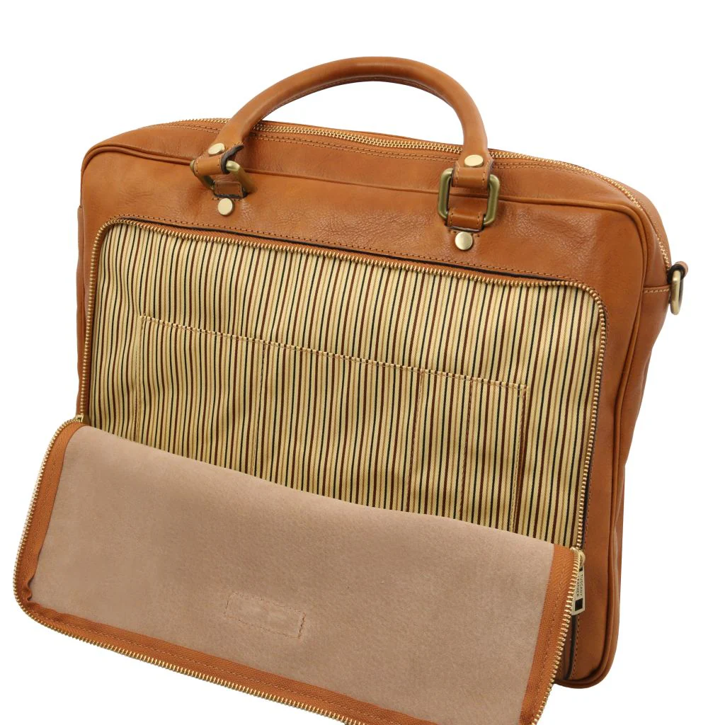 Pisa - Leather Laptop Briefcase With Front Pocket (TL142427) - Image 5