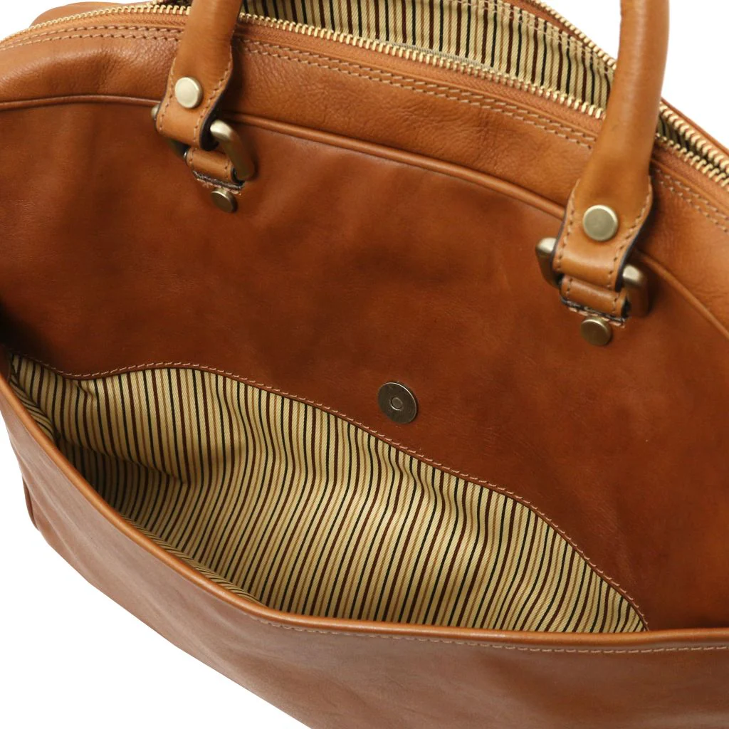 Pisa - Leather Laptop Briefcase With Front Pocket (TL142427) - Image 6