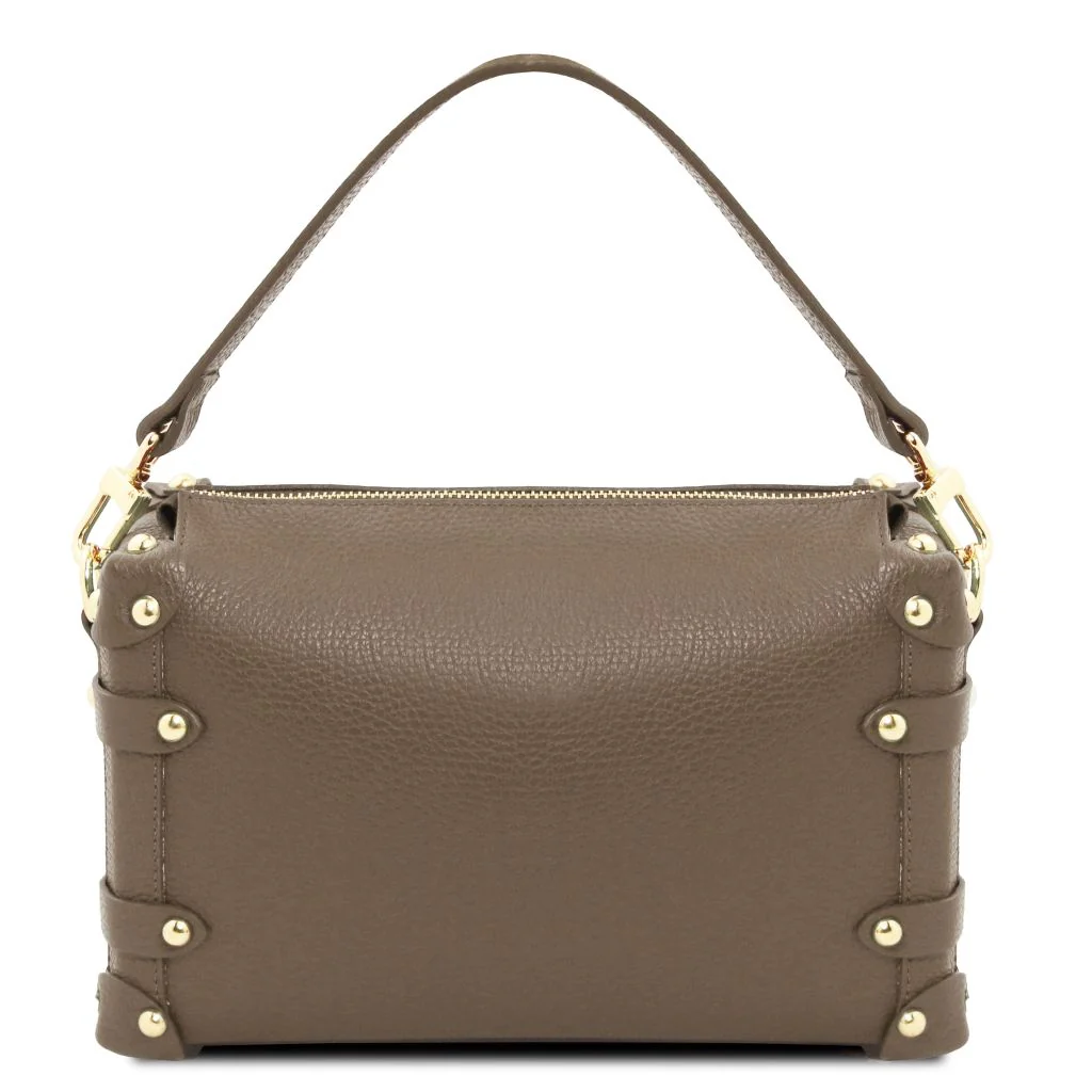 Praline - Soft Leather Duffle Bag (TL142422) - Image 3