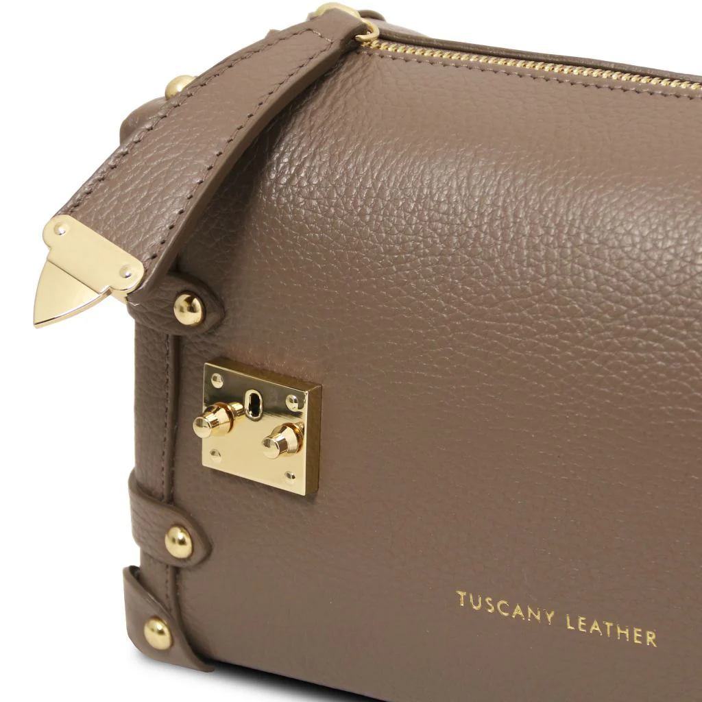 Praline - Soft Leather Duffle Bag (TL142422) - Image 5