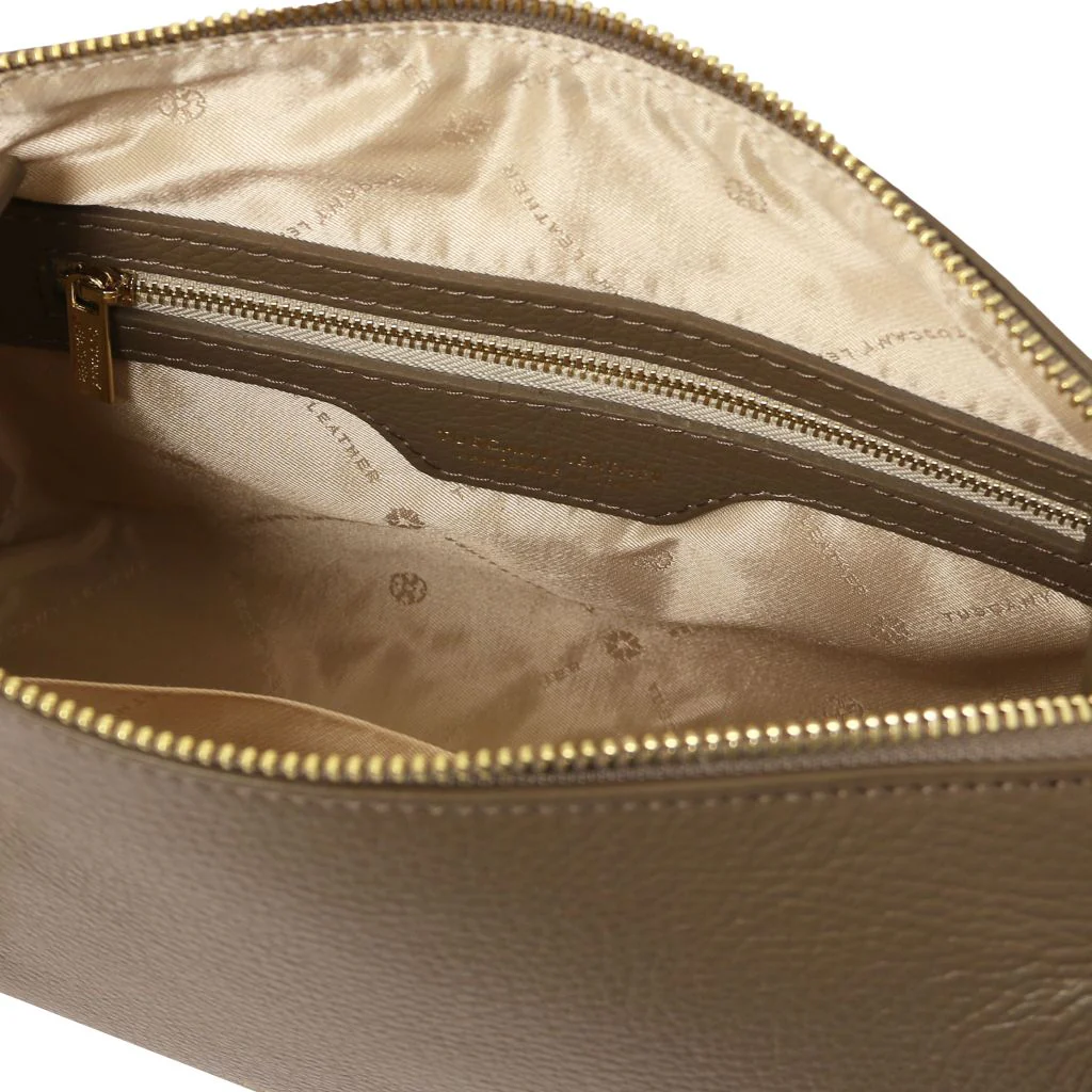 Praline - Soft Leather Duffle Bag (TL142422) - Image 6