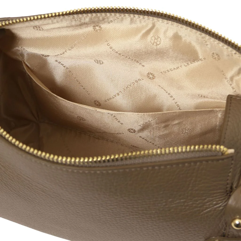 Praline - Soft Leather Duffle Bag (TL142422) - Image 7