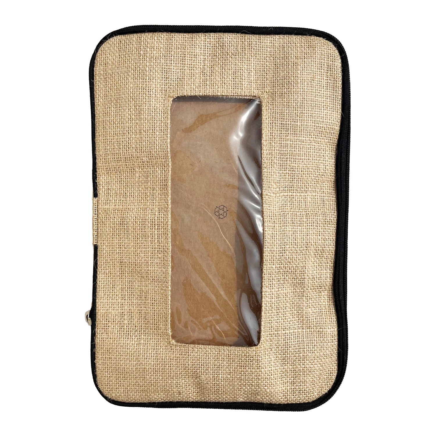 Shoe Bags for Travel – 2 Pack Waterproof Travel Shoe Bag with Zipper – Beige – Natural Laminated Jute - Image 6
