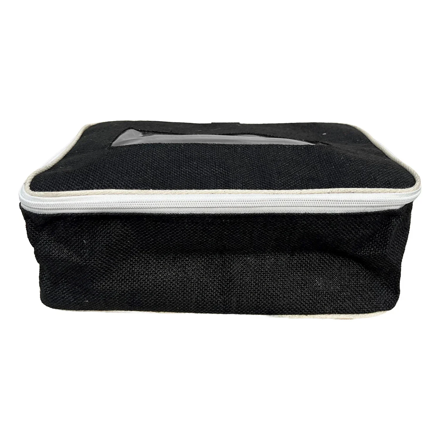Shoe Bags for Travel – 2 Pack Waterproof Travel Shoe Bags with Zipper – Black – Dyed Laminated Jute - Image 3