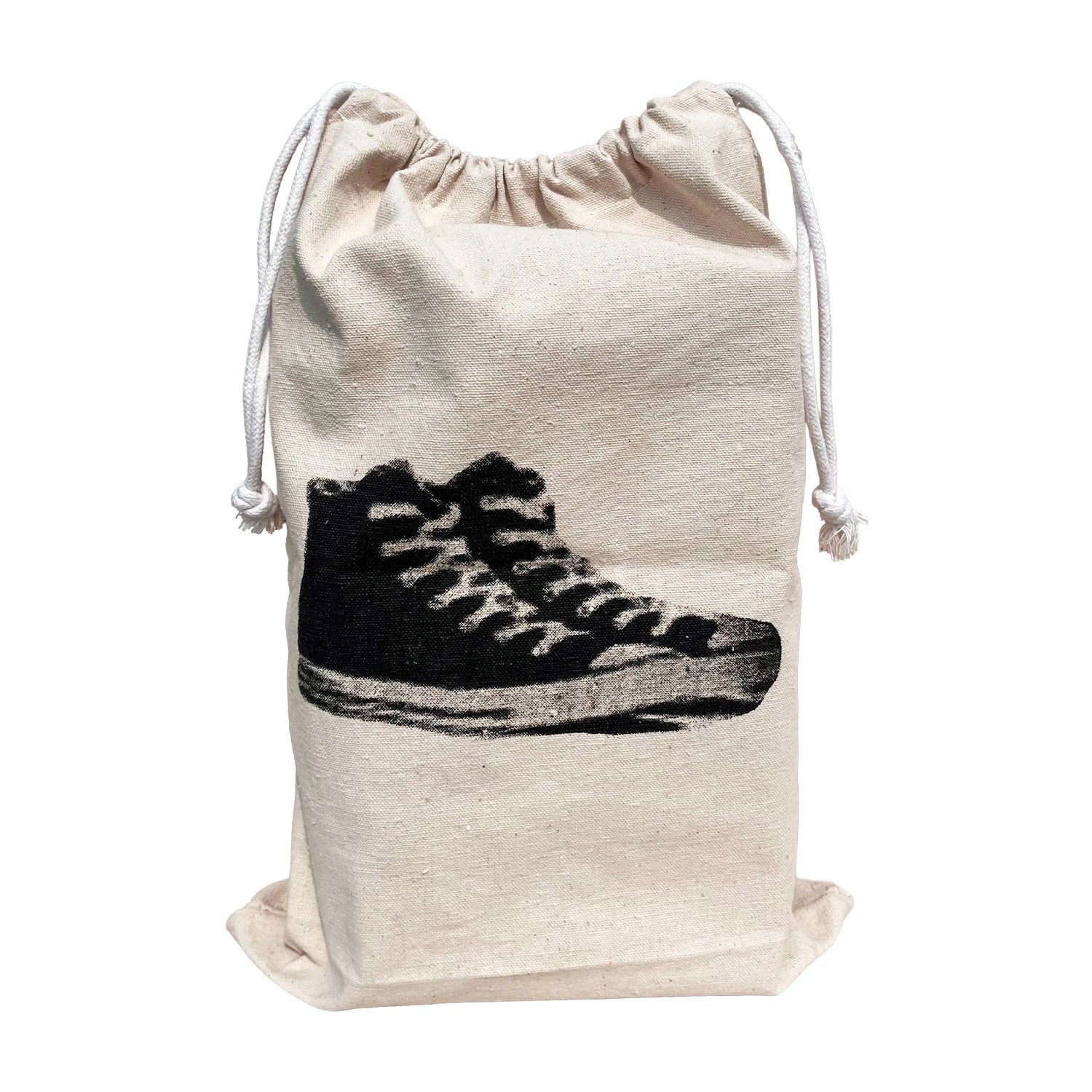 Travel Shoe Bags – Pack of 2 Natural Cotton Canvas Drawstring Bags for Men & Women - Image 2