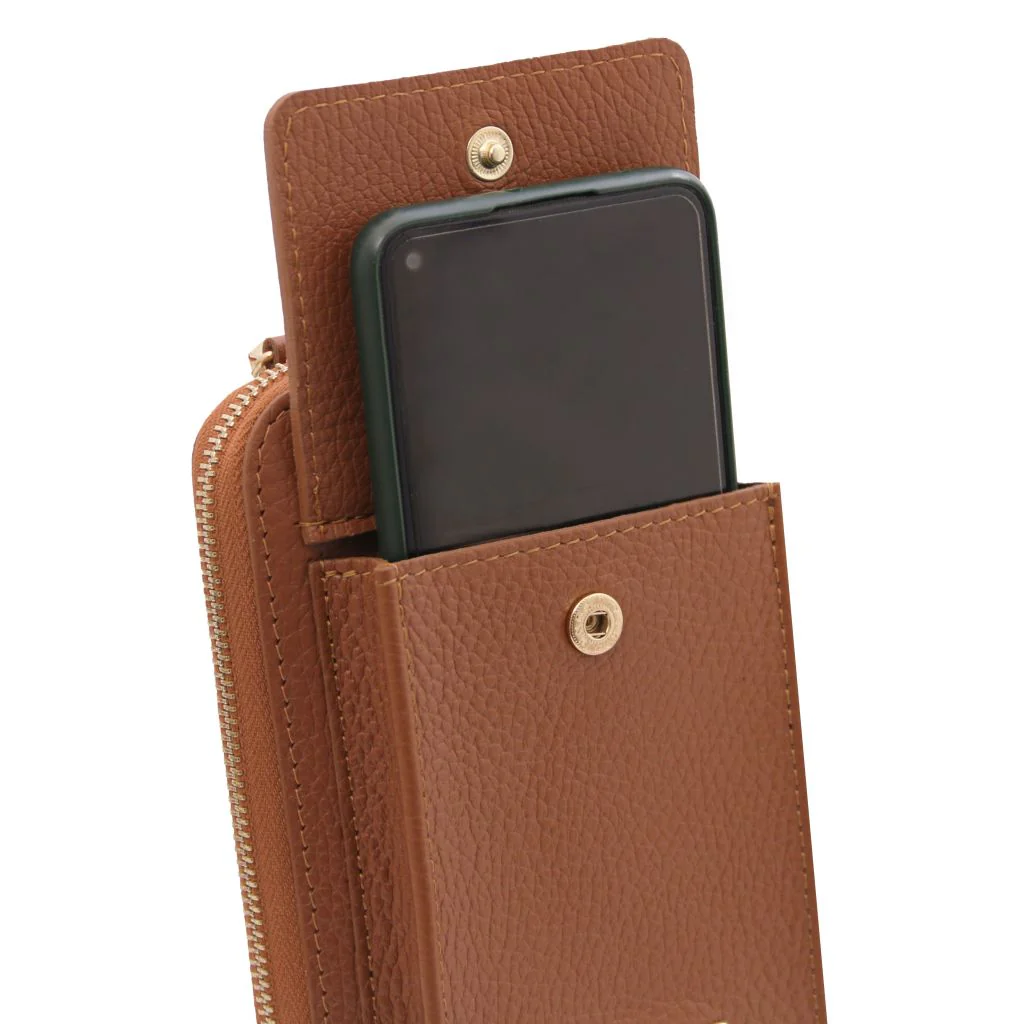 Tl Bag - Leather Wallet/Phone Holder With Strap (Tl142323) - Image 6
