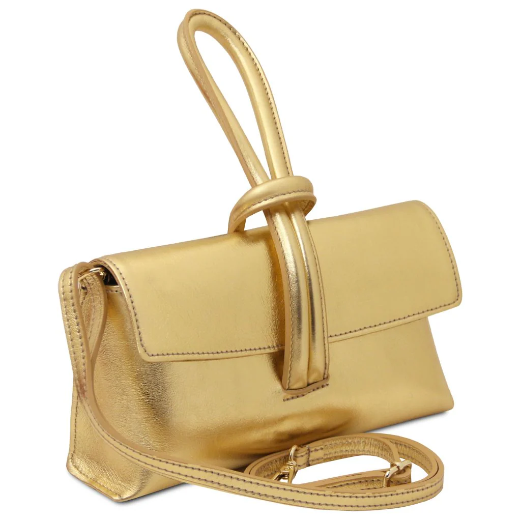 TL Bag - Metallic Leather Clutch (TL141993) - Image 2
