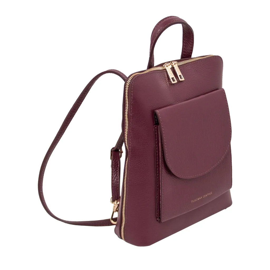 TL Bag - Small Leather Backpack For Women (TL142092) - Image 2