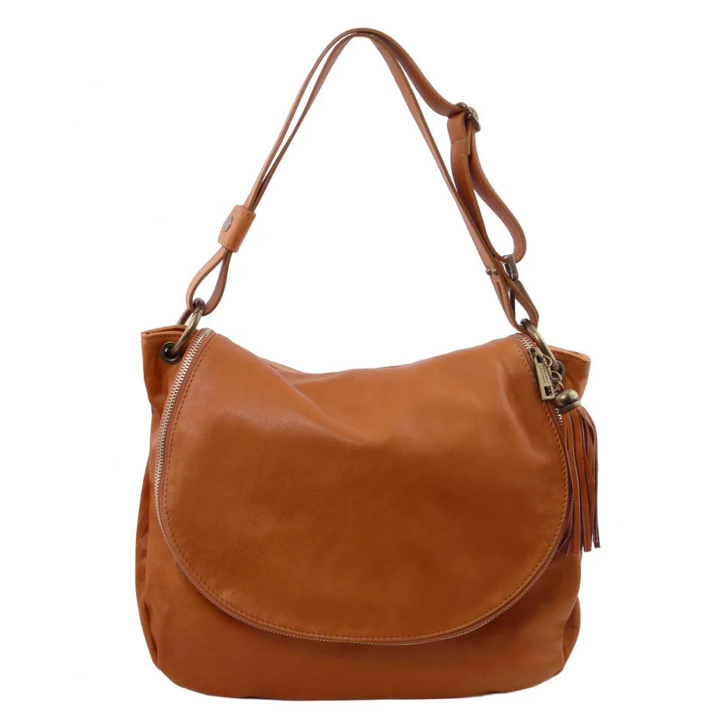 TL Bag - Soft Leather Shoulder Bag With Tassel Detail (TL141223) - Image 12