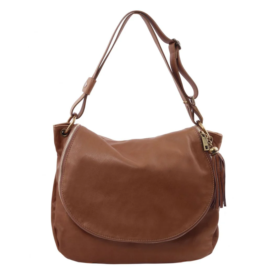 Tl Bag - Soft Leather Shoulder Bag With Tassel Detail (Tl141110) - Image 15