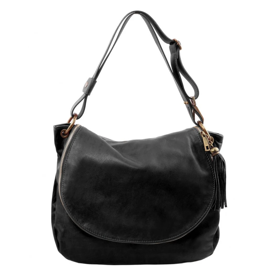 Tl Bag - Soft Leather Shoulder Bag With Tassel Detail (Tl141110) - Image 16