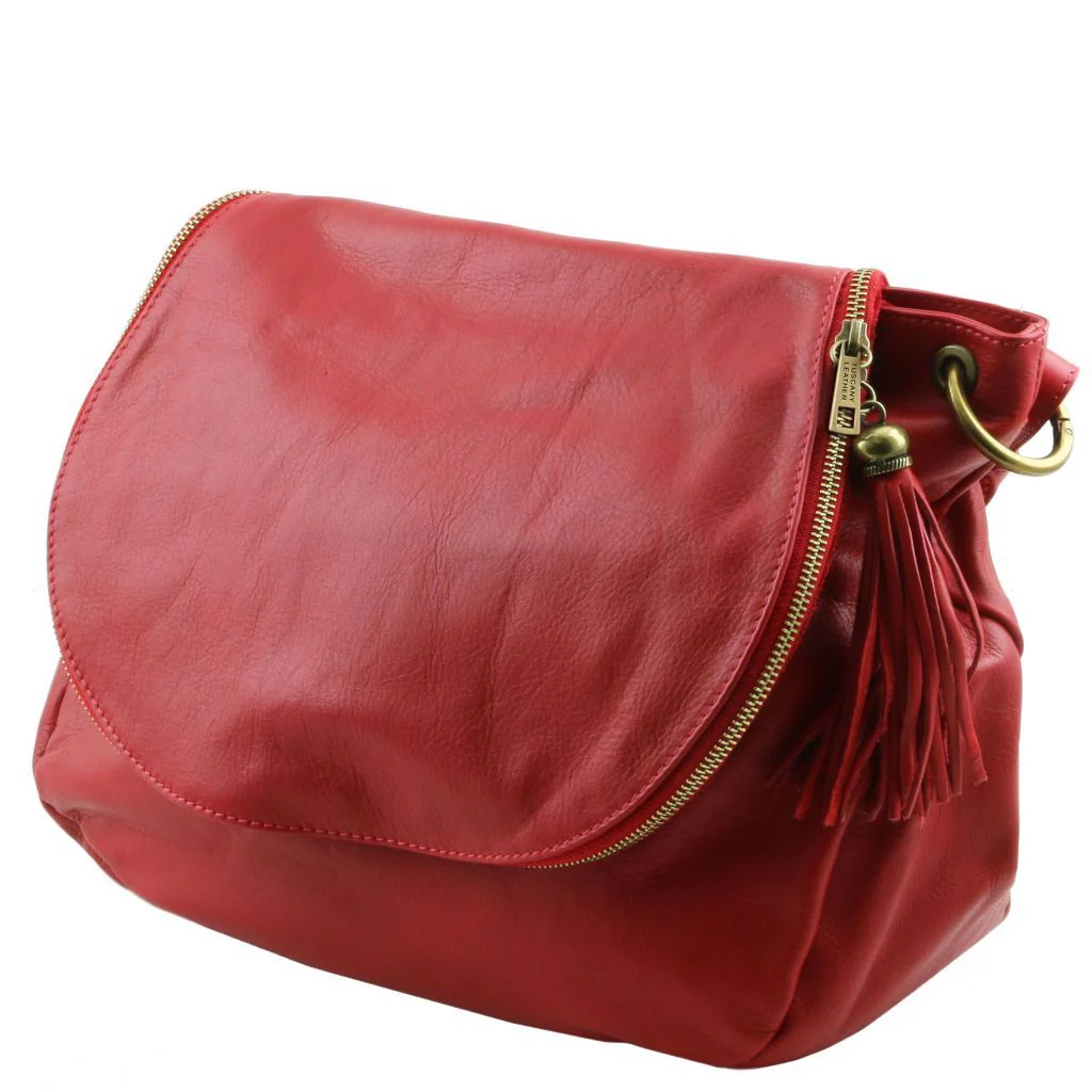 Tl Bag - Soft Leather Shoulder Bag With Tassel Detail (Tl141110) - Image 2