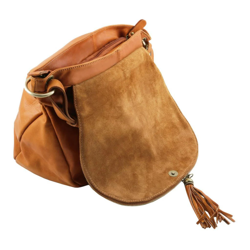 Tl Bag - Soft Leather Shoulder Bag With Tassel Detail (Tl141110) - Image 4