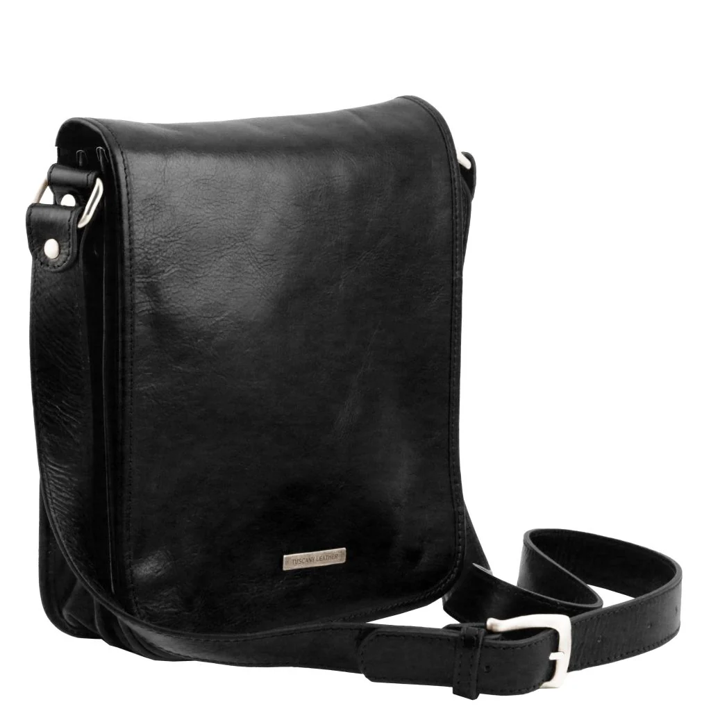 TL Messenger - Two Compartments Leather Shoulder Bag (TL141255) - Image 2