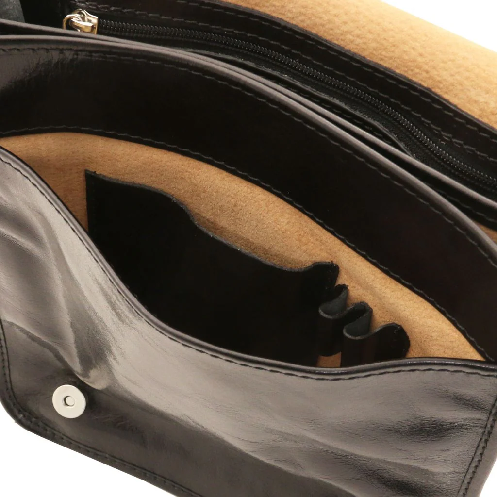 TL Messenger - Two Compartments Leather Shoulder Bag (TL141255) - Image 5