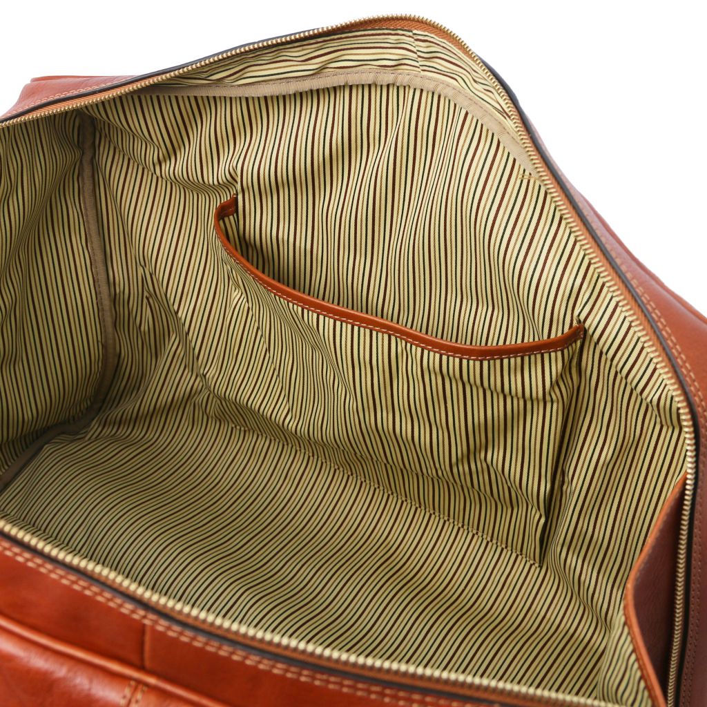 TL Voyager - Leather Travel Bag With Front Pocket (TL142140) - Image 10