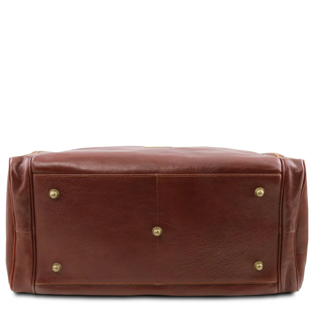 TL Voyager - Travel Leather Bag With Side Pockets (TL142141) - Image 5