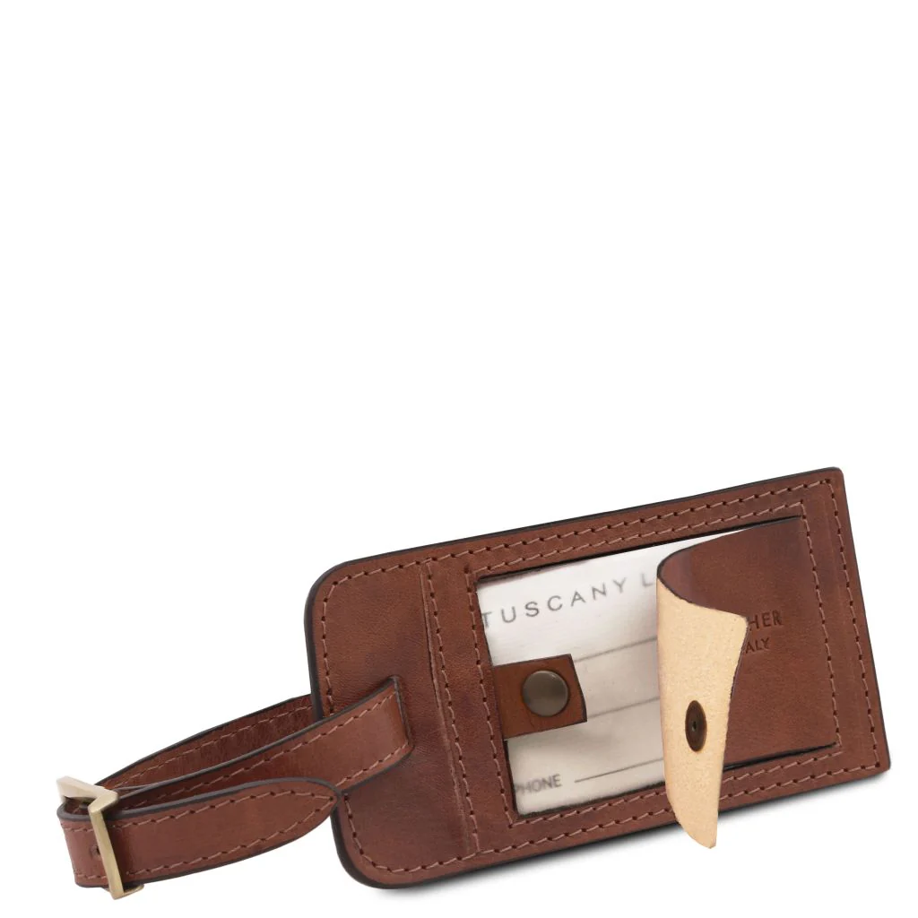 TL Voyager - Travel Leather Duffle Bag With Pocket On The Back Side - Small Size (TL141250) - Image 2