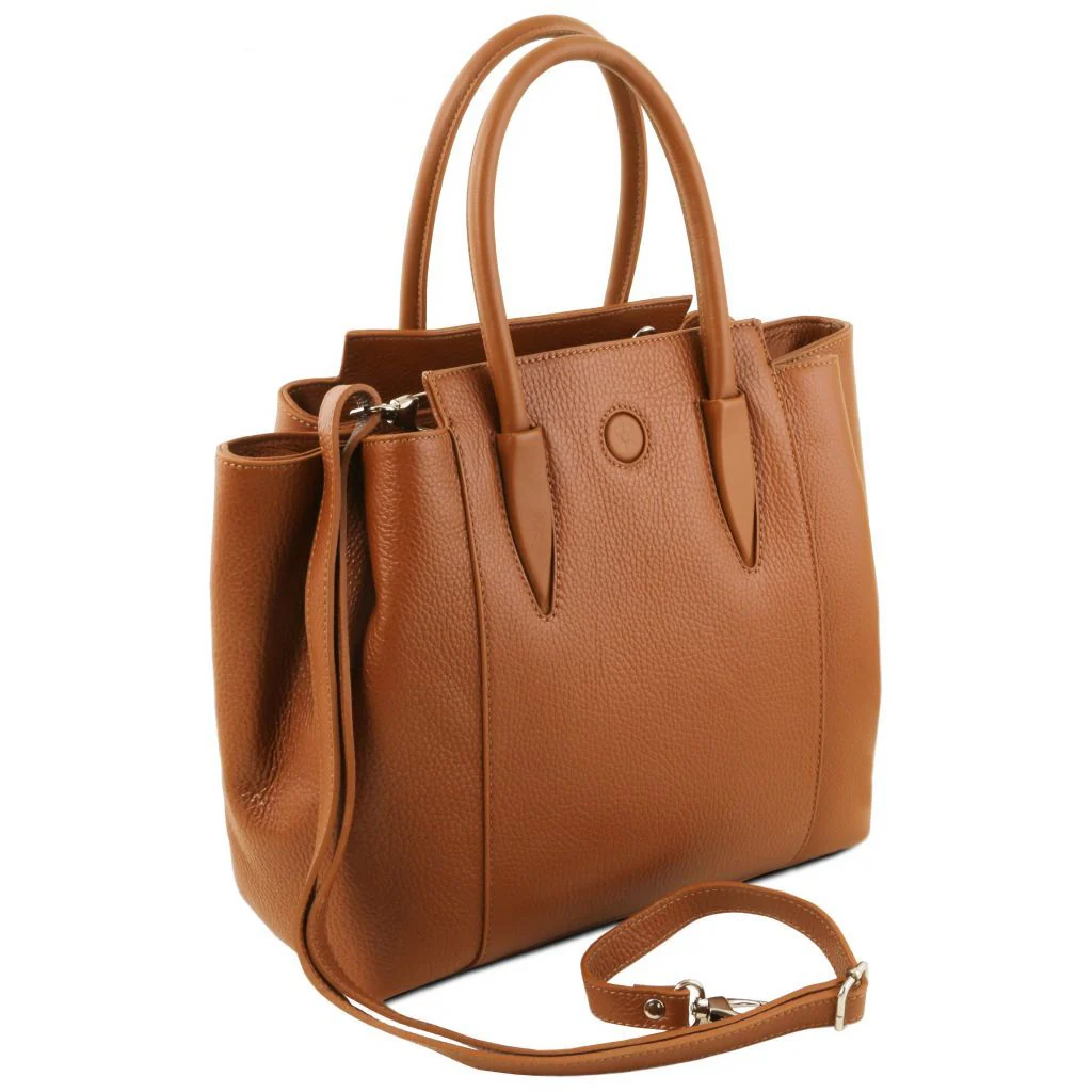 Tulipan - Leather Handbag (TL141727) - Image 2