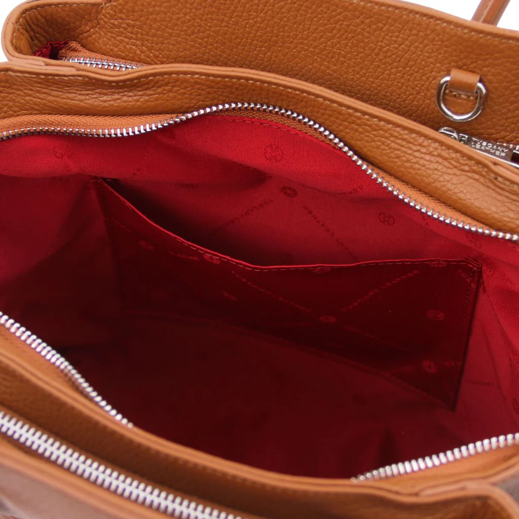 Tulipan - Leather Handbag (TL141727) - Image 5