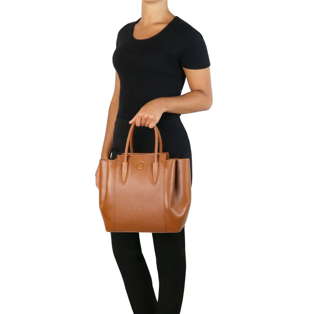 Tulipan - Leather Handbag (TL141727) - Image 6