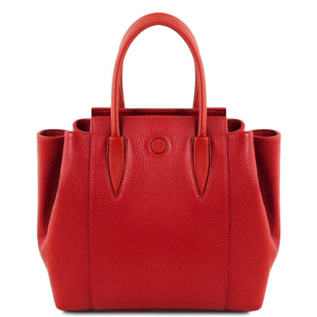 Tulipan - Leather Handbag (TL141727) - Image 8