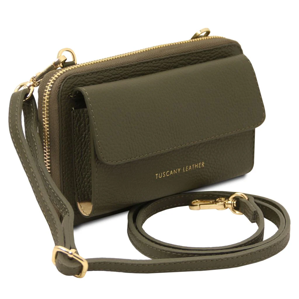 Urania - Leather Wallet/Phone Holder With Strap (TL142433) - Image 47