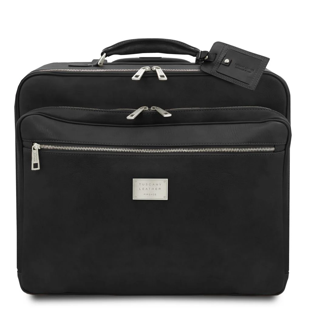 Varsavia - Leather Pilot Case With Two Wheels (TL141888) - Image 11