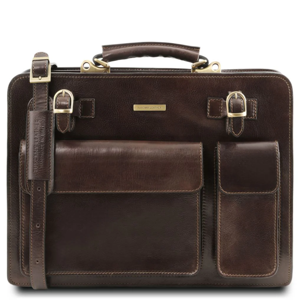 Venezia - Leather Briefcase 2 Compartments (TL141268) - Image 10